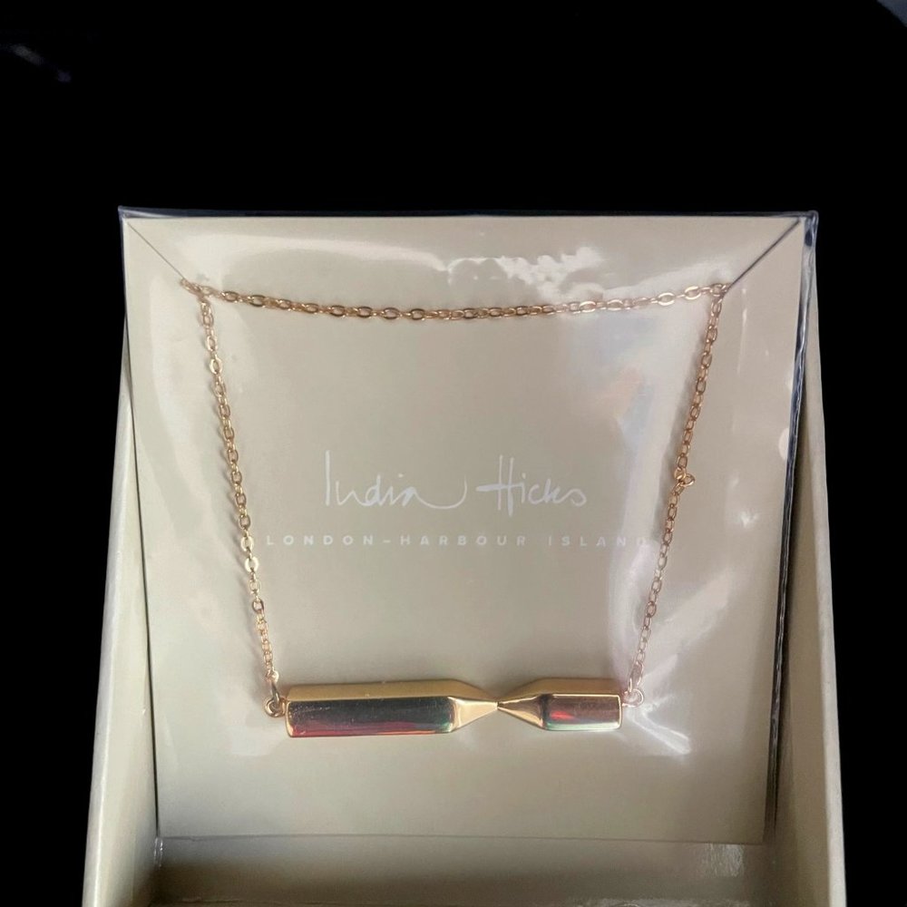 New in Box India Hicks The Oblique Necklace